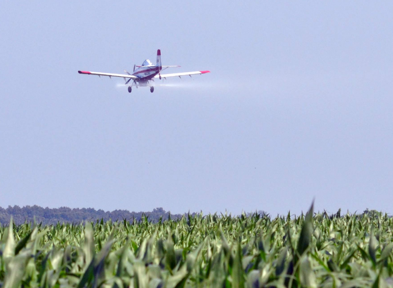 Flugzeug Pestizide Glyphosat Herbizid