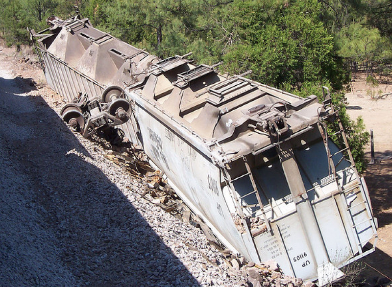 Mexiko Zug Frachtzug Güterzug Unfall