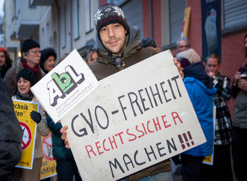 Protest Demo Anbauverbot Opt-Out
