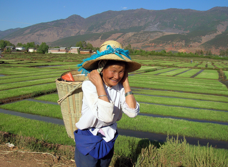 China Kleinbauern Farmer Asien