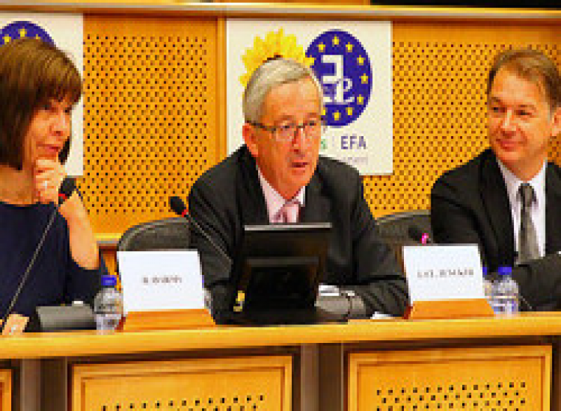 Juncker bei Grünen Juli 2014