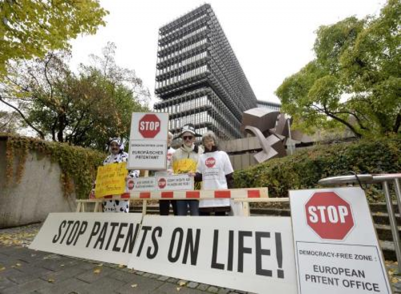 Patentamt Protestaktion Oktober 2013