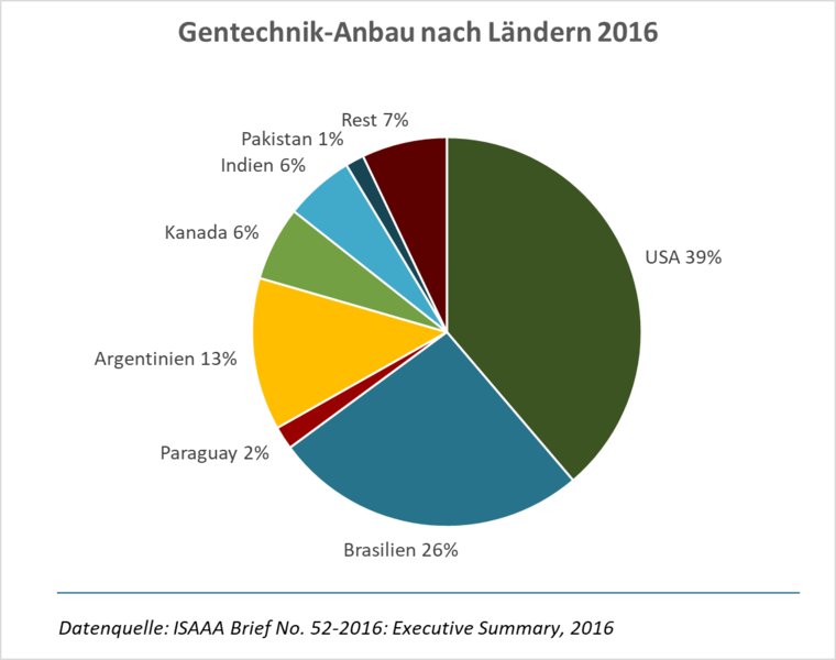 Gentechnik Anbaustatistiken: Was wächst wo?