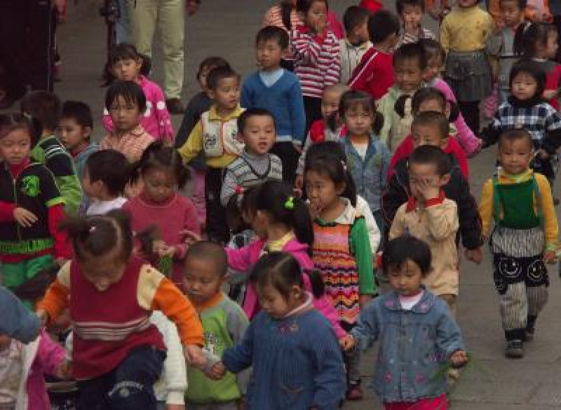 China Kinder Schulkinder Schule