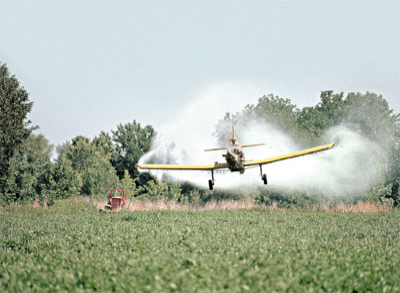 Flugzeug Pestizid Roundup